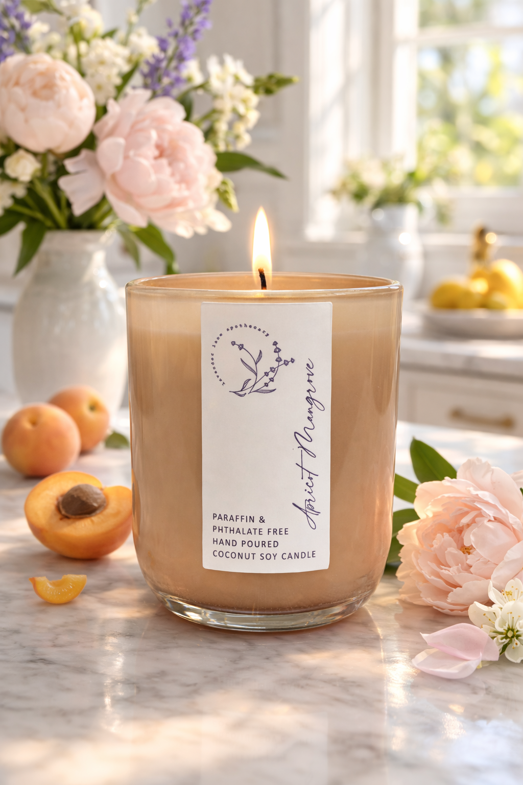 11 oz Apricot vessel (various scents)
